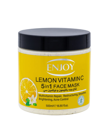 Enjoy Face & Body 5 In 1 Whitening Mask Lemon 500 ml