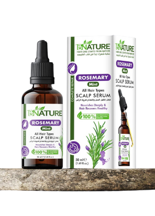 Bay Nature Rosemary & Mint Scalp Serum – 50ml for Hair Growth & Scalp Nourishment