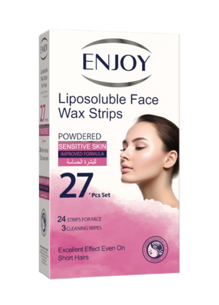 Enjoy Liposoluble Face Wax Strips For Sensitive Skin 27 pcs