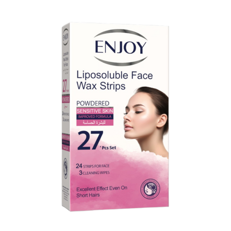 Enjoy Liposoluble Face Wax Strips For Sensitive Skin 27 pcs