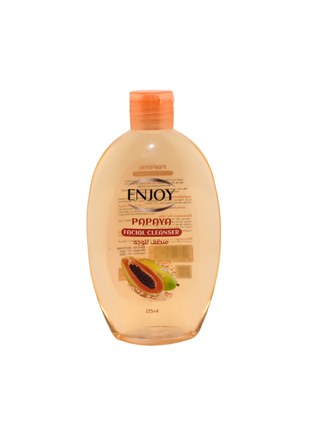 ENJOY Papaya Facial Cleanser 225ml – Deep Cleansing & Brightening Removes Dirt, Oil & Makeup Antibacterial & Refreshing