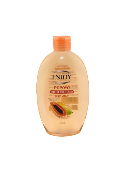 ENJOY Papaya Facial Cleanser 225ml – Deep Cleansing & Brightening Removes Dirt, Oil & Makeup Antibacterial & Refreshing