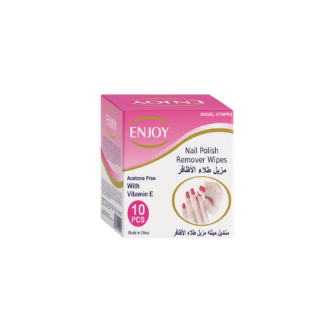Enjoy Nail Polish Remover Wipes – Quick & Easy Nail Cleanse, 10pcs
