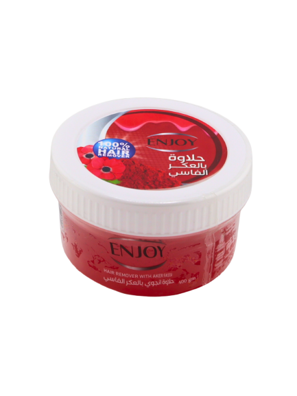 ENJOY Natural Hair Remover with AKER FASSI – Fast & Effective Waxing 100 - Natural Formula 400g