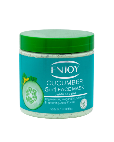 Enjoy Face & Body 5 In 1whitening Mask Cucumber 500 ml