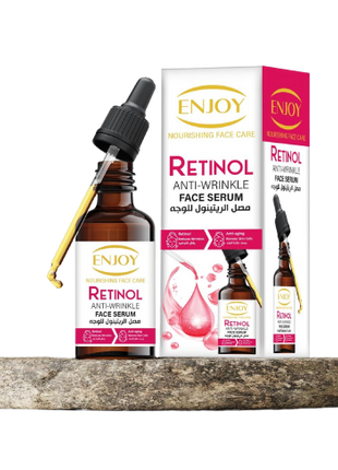 ENJOY Retinol Face Serum 50ml – Anti-Wrinkle & Anti-Aging Hydrating & Brightening Collagen Boosting
