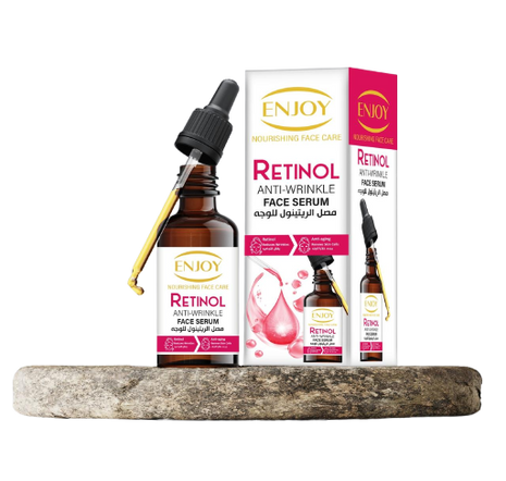 ENJOY Retinol Face Serum 50ml – Anti-Wrinkle & Anti-Aging Hydrating & Brightening Collagen Boosting