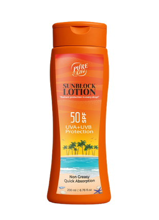 Pure Life Sunblock Lotion 50 SPF 200 ml