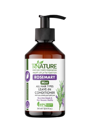 ByNature Rosemary & Mint Leave-In Conditioner – 500ml for Deep Hydration & Hair Strengthening