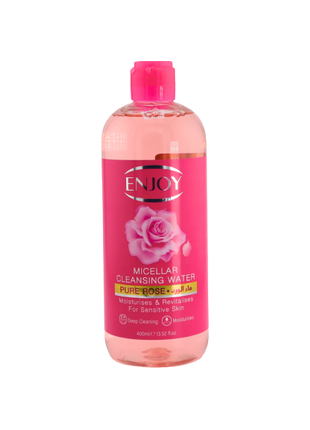 Enjoy Rose Micellar Water – Gentle & Hydrating Facial Cleanser, 400ml