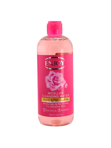 Enjoy Rose Micellar Water – Gentle & Hydrating Facial Cleanser, 400ml