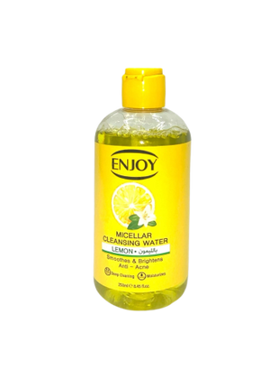 Enjoy Facial Micellar Water with Lemon – Deep Cleansing & Refreshing Formula, 250ml