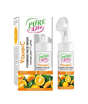 Pure Life Foaming Face Wash with Vitamin C – Brightening & Refreshing Cleanser for All Skin Types, 150ml