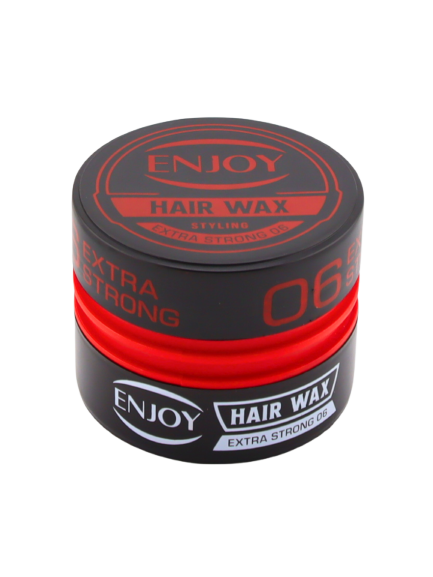 ENJOY Hair Wax 06 Red – Extra Strong Hold 150ml Long-Lasting Styling for Men