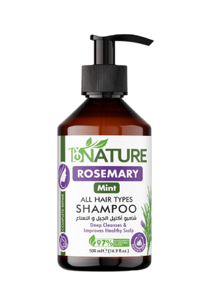 ByNature Rosemary Mint Complete Repair Shampoo – 500ml for Strengthening & Nourishing Hair