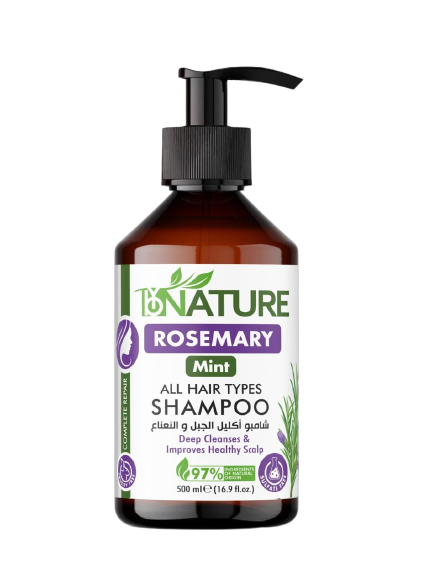 ByNature Rosemary Mint Complete Repair Shampoo – 500ml for Strengthening & Nourishing Hair