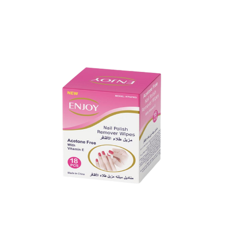 Enjoy Acetone Nail Polish Remover Wipes 18 pcs