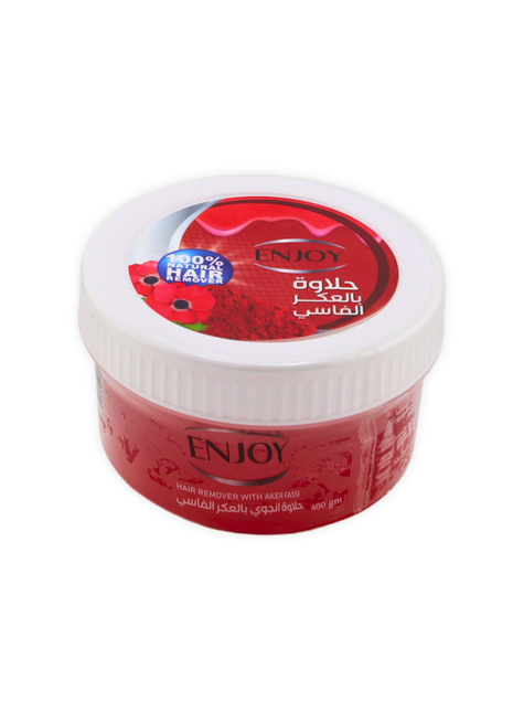 ENJOY Natural Hair Remover with AKER FASSI – Fast & Effective Waxing 100 - Natural Formula 400g
