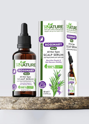 Bay Nature Rosemary & Mint Scalp Serum – 50ml for Hair Growth & Scalp Nourishment