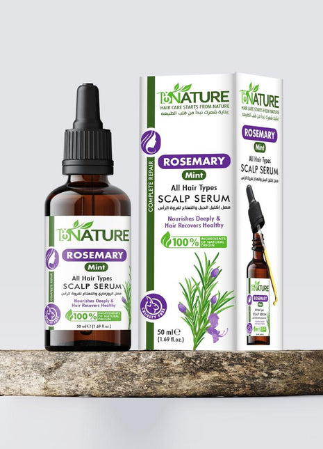 Bay Nature Rosemary & Mint Scalp Serum – 50ml for Hair Growth & Scalp Nourishment