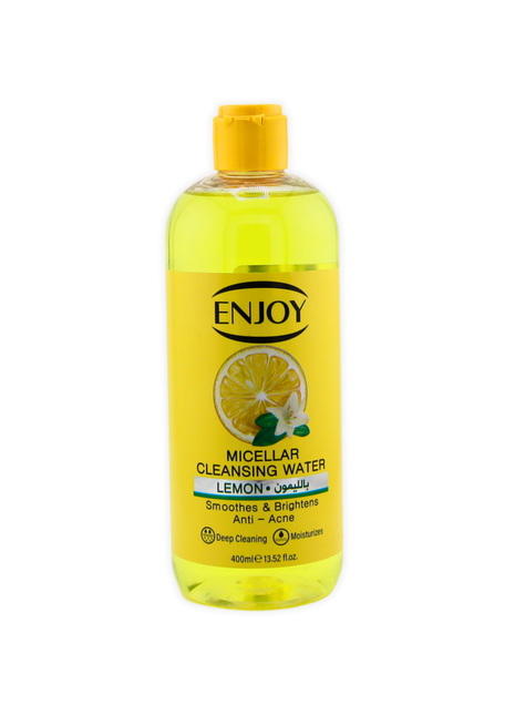 Enjoy Facial Micellar Water with Lemon – Deep Cleansing & Refreshing Formula, 400ml