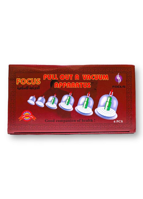 First Step Islamic Cupping Therapy Set – 6 Cups with Hand Pump for Pain Relief & Blood Circulation Bullet Points