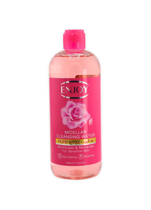 Enjoy Rose Micellar Water – Gentle & Hydrating Facial Cleanser, 400ml