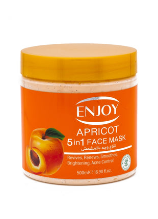 ENJOY Face & Body 5-in-1 Whitening Mask – Apricot Extract Brightening & Skin Renewal 500 Ml